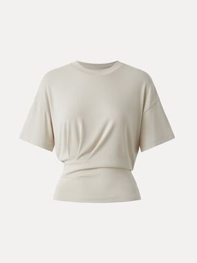 OGL Sandwashed Crewneck Short Sleeve Tucked Tee In Morning Mist